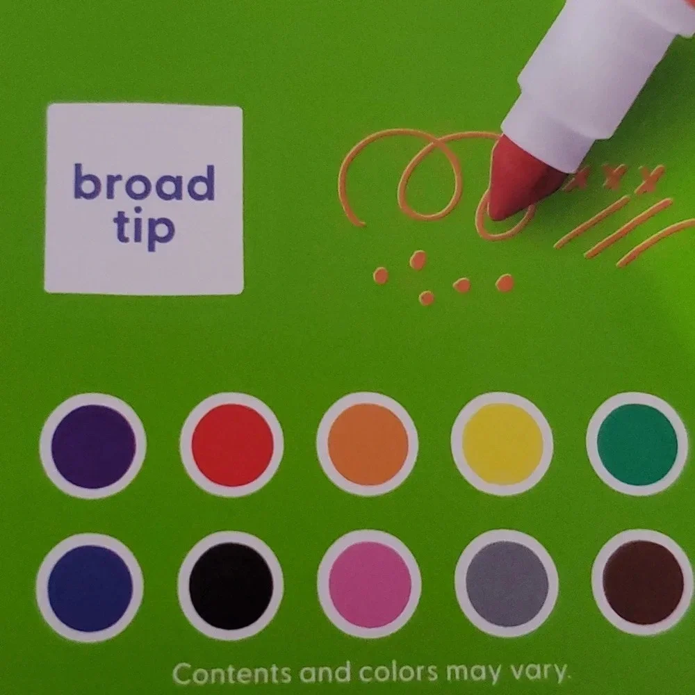 New Mondo Llama Kids Classic Washable Markers Broad Tip 10 Ct Bundle Pack 4